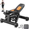 VEVOR Stair Stepper, Mini Stepper for Exercise at Home, Hydraulic Fitness Twist Stepper with Resistance Bands, Full Body Workout Cardio Equipment, Stair Climber with LCD Monitor, 330LBS Load Capacity