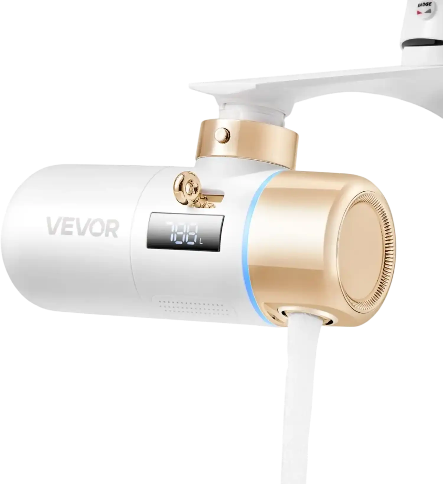 Vevor Faucet Water Filter Skincare Sink Purifier White + Gold New