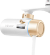 VEVOR Skincare Water Filter, Faucet Mount Water Filters with Micro-nano Bubble for Skin, Sink Tap Purifier, Removes Chlorine with 1 Filter, for Kitchen and Bathroom Faucets, White + Gold
