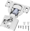 VEVOR Cabinet Hinges, 20 Packs Partial Overlay Kitchen Cabinet Door Hinges, 105 Degree Opening Angel Soft Close Concealed Cupboard Hinges for Framed Cabinet Type, with Mounting Screws
