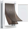 VEVOR Pet Door, Large, with Double Magnetic Flaps and Metal Frame, Strong and Weatherproof Dog Door for Interior and Exterior Doors, Easy to Install, Easy In-and-Out Access for Doggies, White