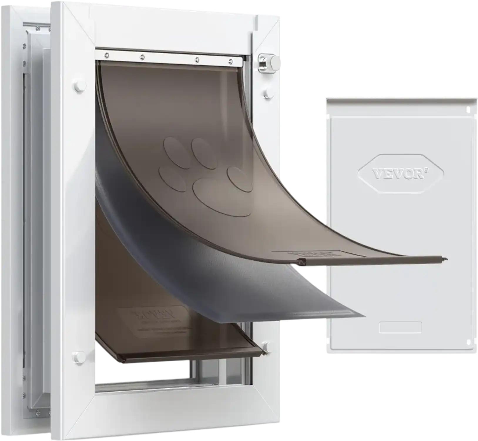 Vevor Pet Door Medium Weatherproof Magnetic Flap White New