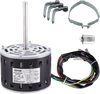 VEVOR 1/3HP Furnace Blower Motor, 110/120V 4.4Amps, 1075RPM 4 Speeds, CW/CCW Rotation, 48 Frame 5.2" Shaft Length, 5μF/370V Capacitor + 11" Hold Hoop