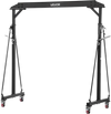 VEVOR Adjustable Gantry Crane, 2200 lbs Capacity, Portable Shop Lift Hoist with 95.7" to 142.9" Height Adjustable, Locking Wheels, Steel Construction, for Factory, Warehouse, Auto Repair, Frame Only