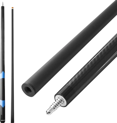 VEVOR Pool Cue, 1 Piece Pool Stick, 58 inch & 19 oz Carbon Fiber Billiard Pools Cue Stick with Bakelite Pressed Cue Tip & ABS Connection Ring, Cues Sticks for Professional Pool Table, Bar, Home,Office