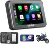 VEVOR 5 Inch Wireless Motorcycle Carplay with Apple Carplay & Android Auto, HD Touchscreen GPS Navigation System with Dual Bluetooth, Siri/Google Voice Assistant, IP67, Compatible with BMW Motorcycles