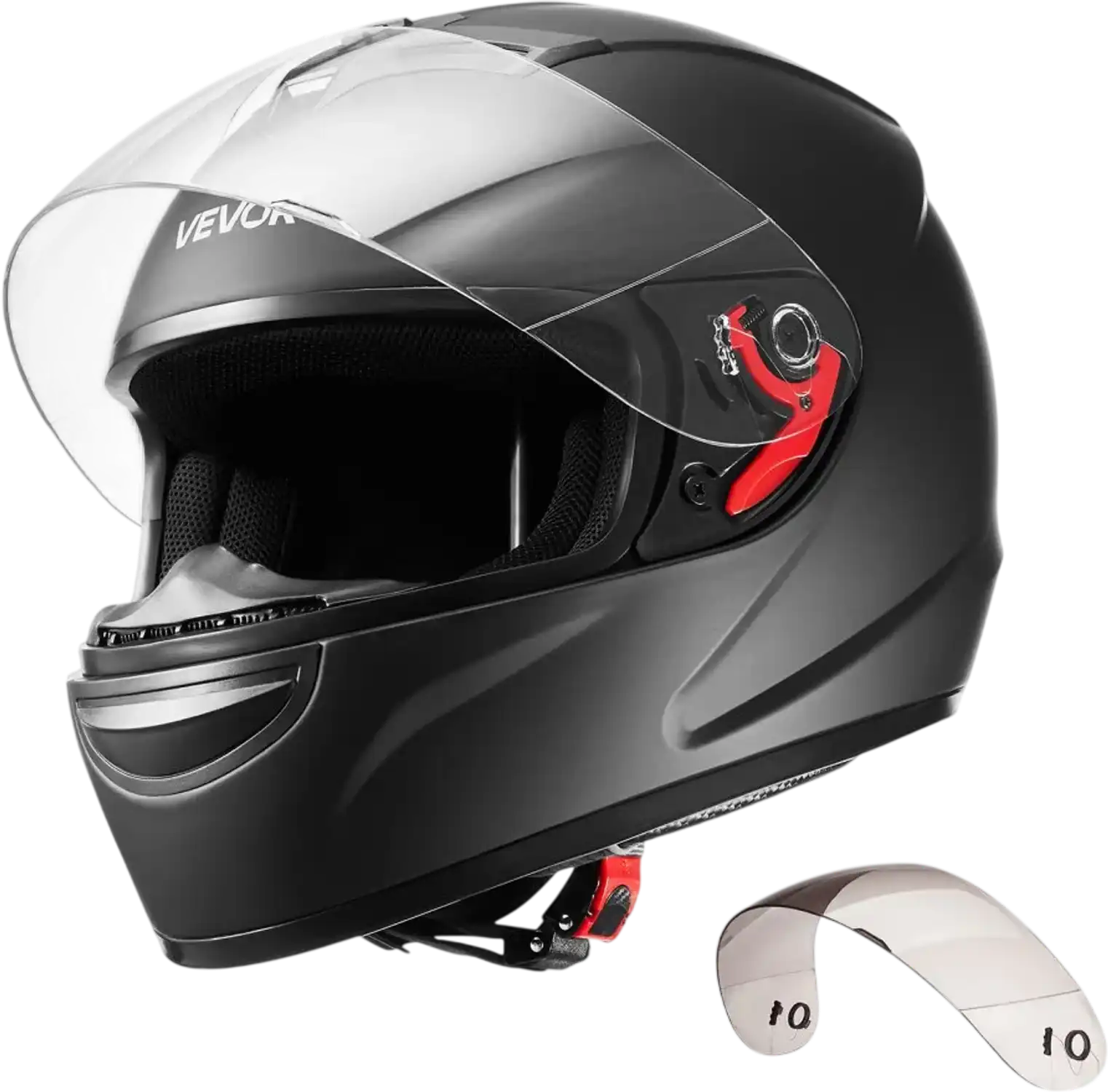 Vevor Motorcycle Helmet Full Face DOT Approved Matte Black L New