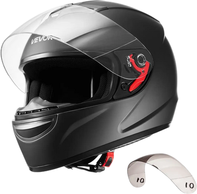 Vevor Motorcycle Helmet Full Face DOT Approved Matte Black M New