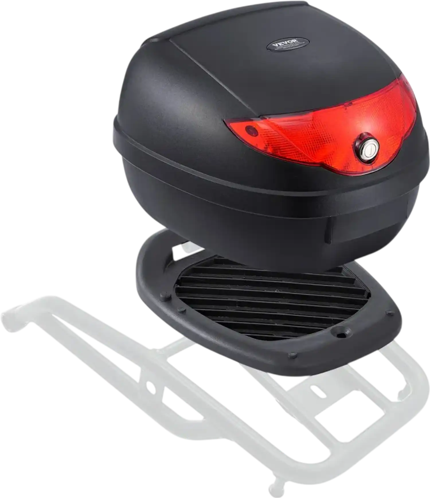Vevor Motorcycle Top Case 24L Waterproof Detachable Tail Box with Reflective Panel New