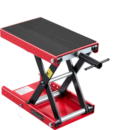 VEVOR Motorcycle Lift, 1100 lbs Motorcycle Scissor Lift Jack with Wide Deck & Lock Pin, 3.74