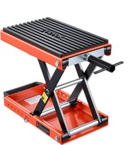VEVOR Motorcycle Lift, 1500 lbs Motorcycle Scissor Lift Jack with Wide Deck & Lock Pin, 4.13