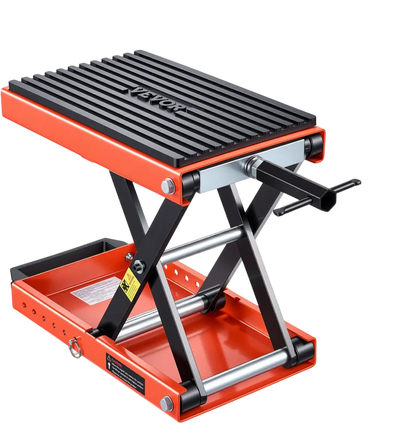 VEVOR Motorcycle Lift, 1500 lbs Motorcycle Scissor Lift Jack with Wide Deck & Lock Pin, 4.13