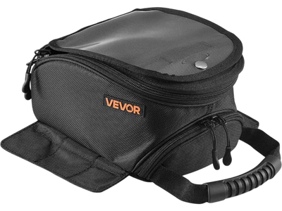 Vevor Motorcycle Tank Bag Magnetic Base Storage Bag with Touchscreen Phone Pocket and Rain Cover New