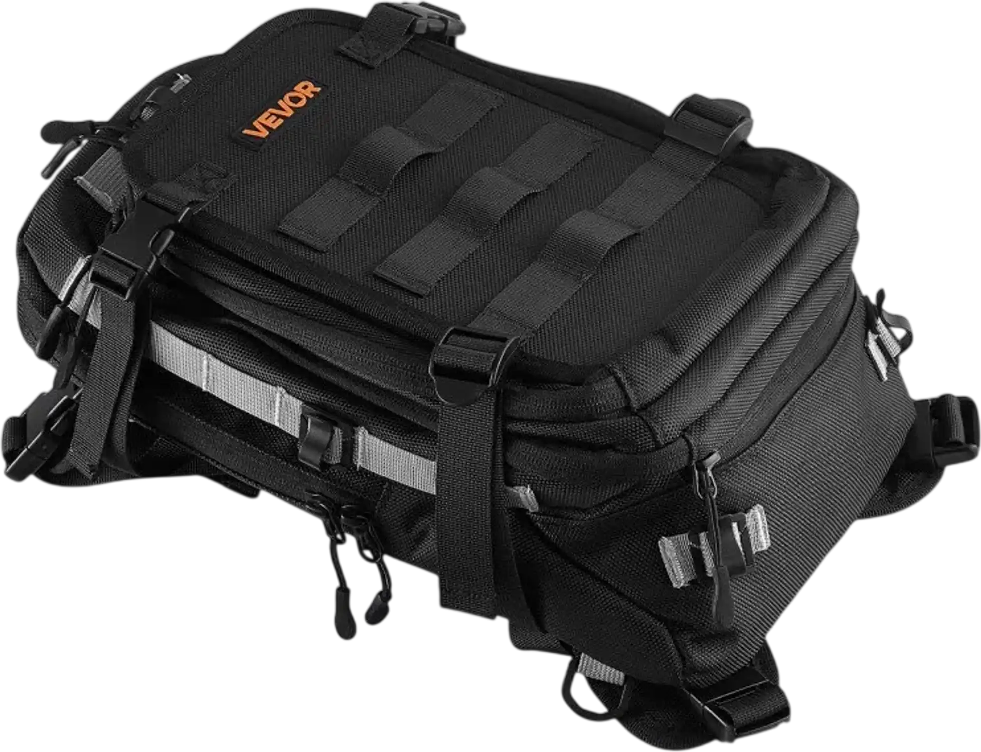 Vevor Tank Bag Large Black Motorcycle Storage Backpack with Hydration Bladder New