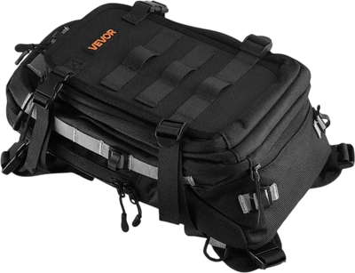 Vevor Tank Bag Large Black Motorcycle Storage Backpack with Hydration Bladder New