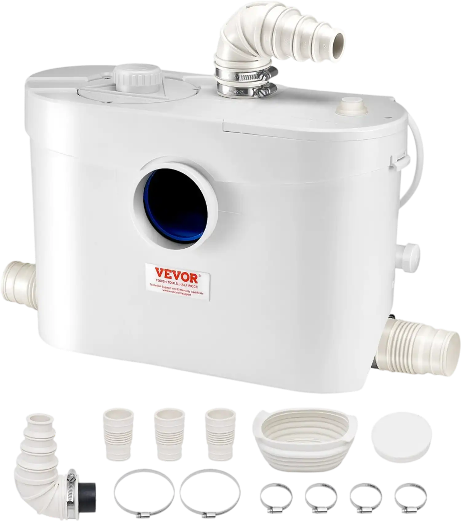 Vevor Macerator Pump 900W Basement Bathroom Sewage Disposal New