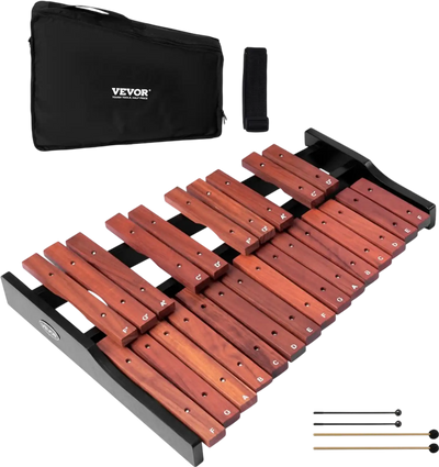Vevor Glockenspiel Xylophone 25-Note Wooden Percussion Instrument Kit New