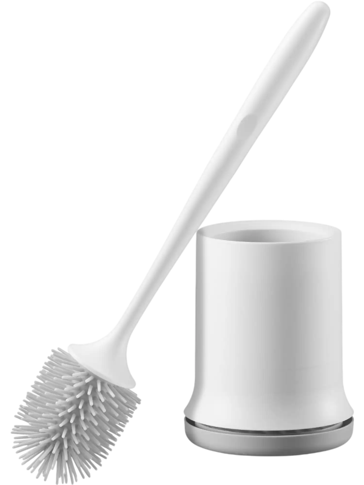Vevor Toilet Brush and Holder Set Deep Cleaning Bathroom Scrubber New