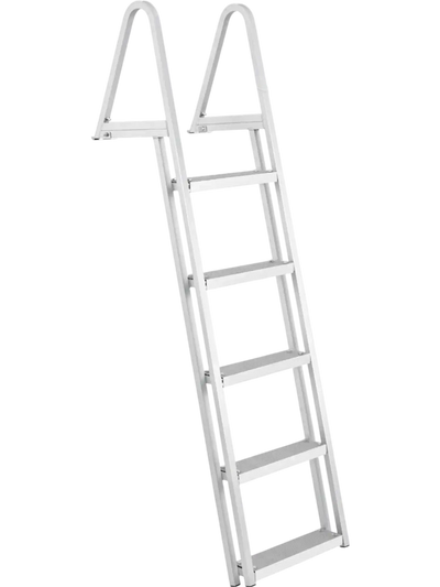 Vevor Dock Ladder Removable 5-Step Aluminum Alloy Pontoon Boat Boarding Ladder New
