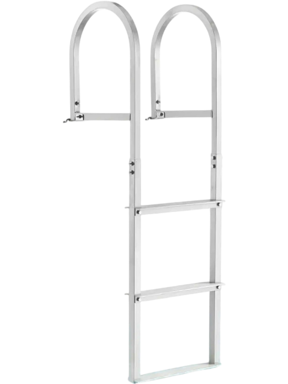 VEVOR Dock Ladder, Removable 5 Steps, 500 lbs Load Capacity, Aluminum Alloy Pontoon Boat Ladder with 3.1'' Wide Step & Nonslip Rubber Mat, Easy to Install for Ship/Lake/Pool/Marine Boarding