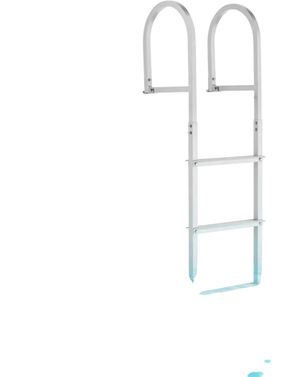 Vevor Dock Ladder 4-Step Removable Aluminum Alloy Swim Ladder New