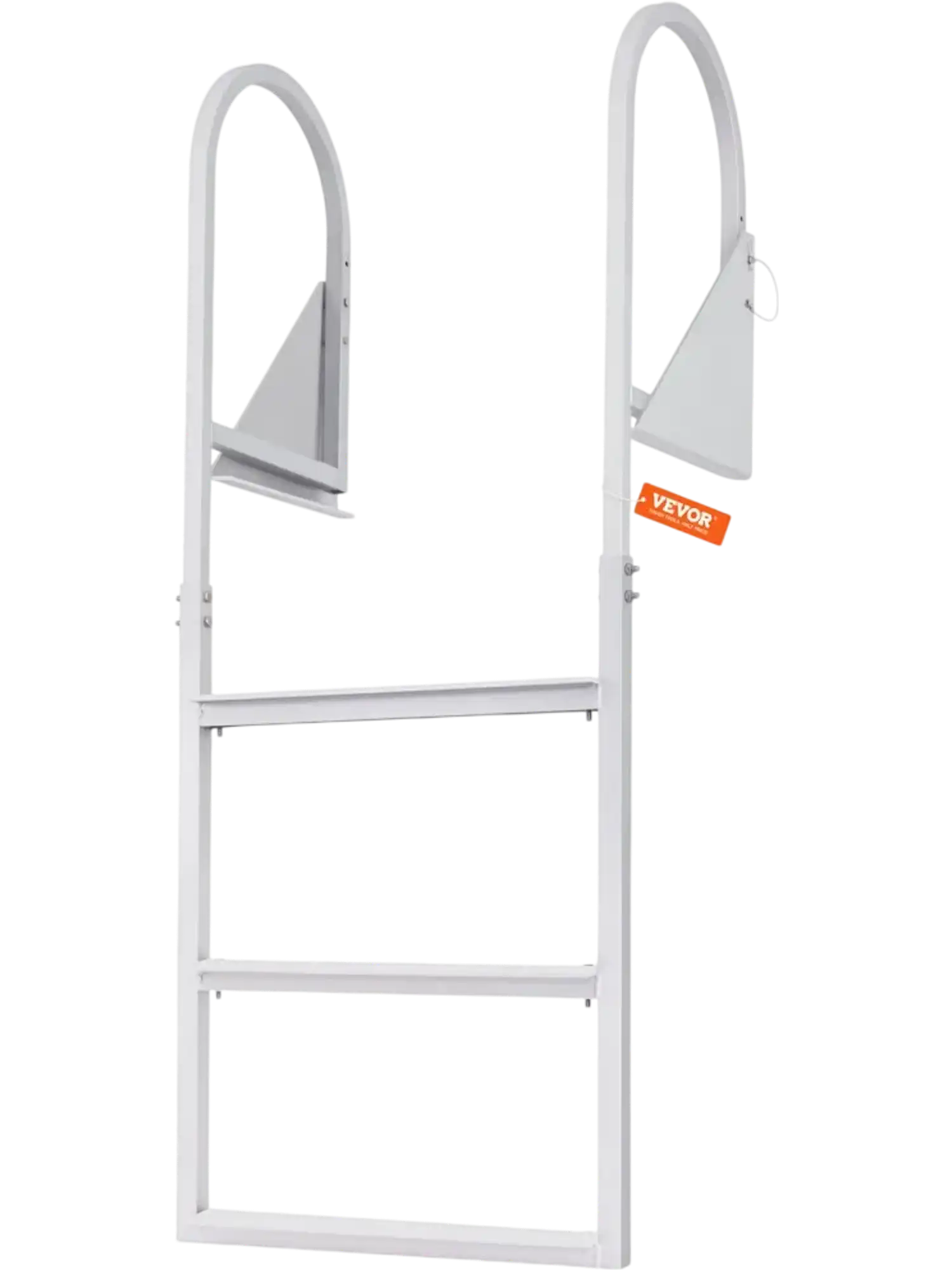 Vevor Dock Ladder Flip-Up 3-Step Aluminum Alloy Pontoon Boat Ladder New