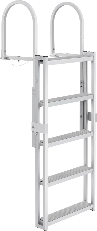 Vevor Dock Ladder 5 Steps 66.9-78.9 in. Retractable Aluminum Alloy 350 lb. Capacity New