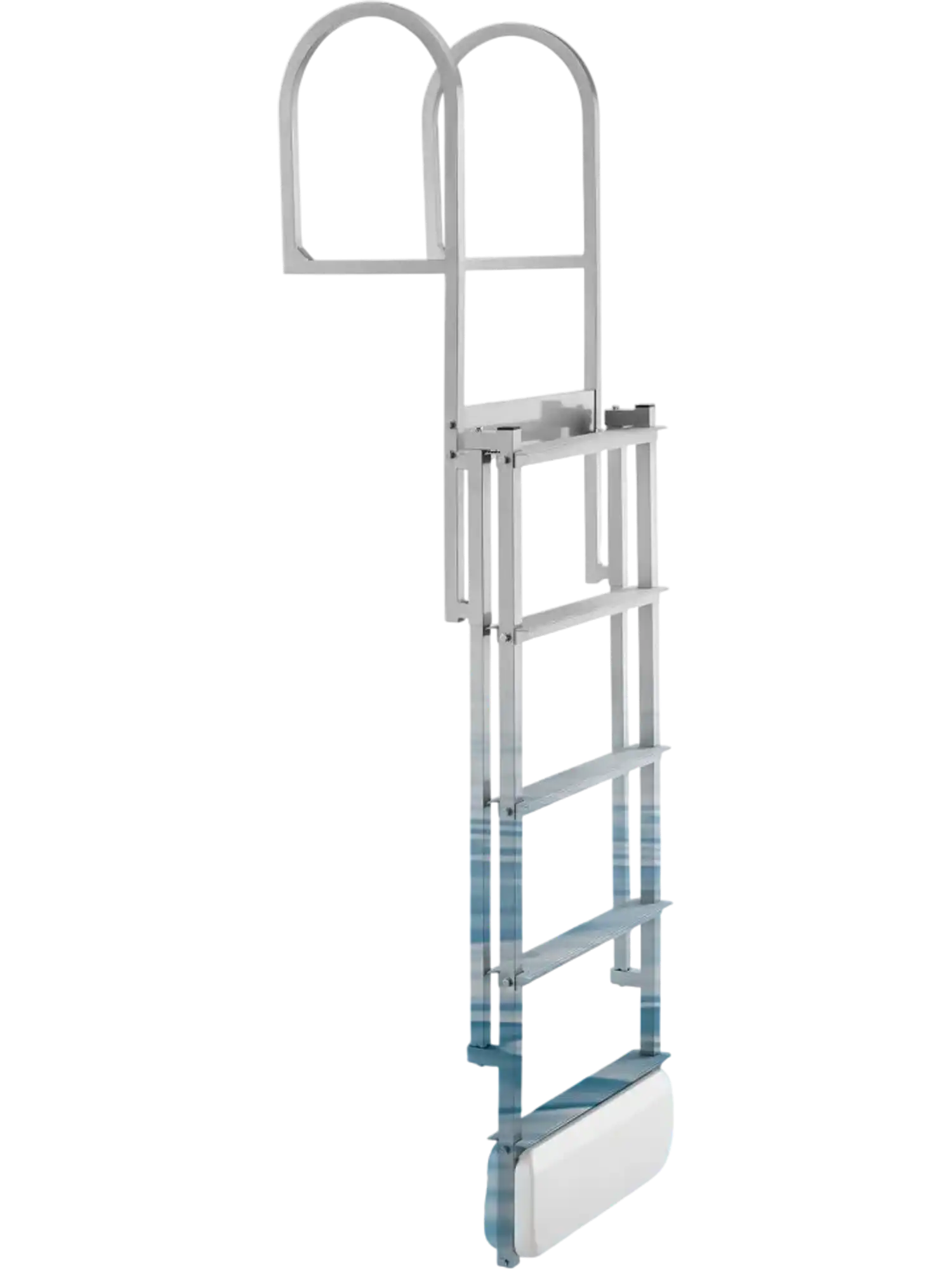 Vevor Dock Ladder Retractable 5-Step Aluminum Alloy Swim Ladder New