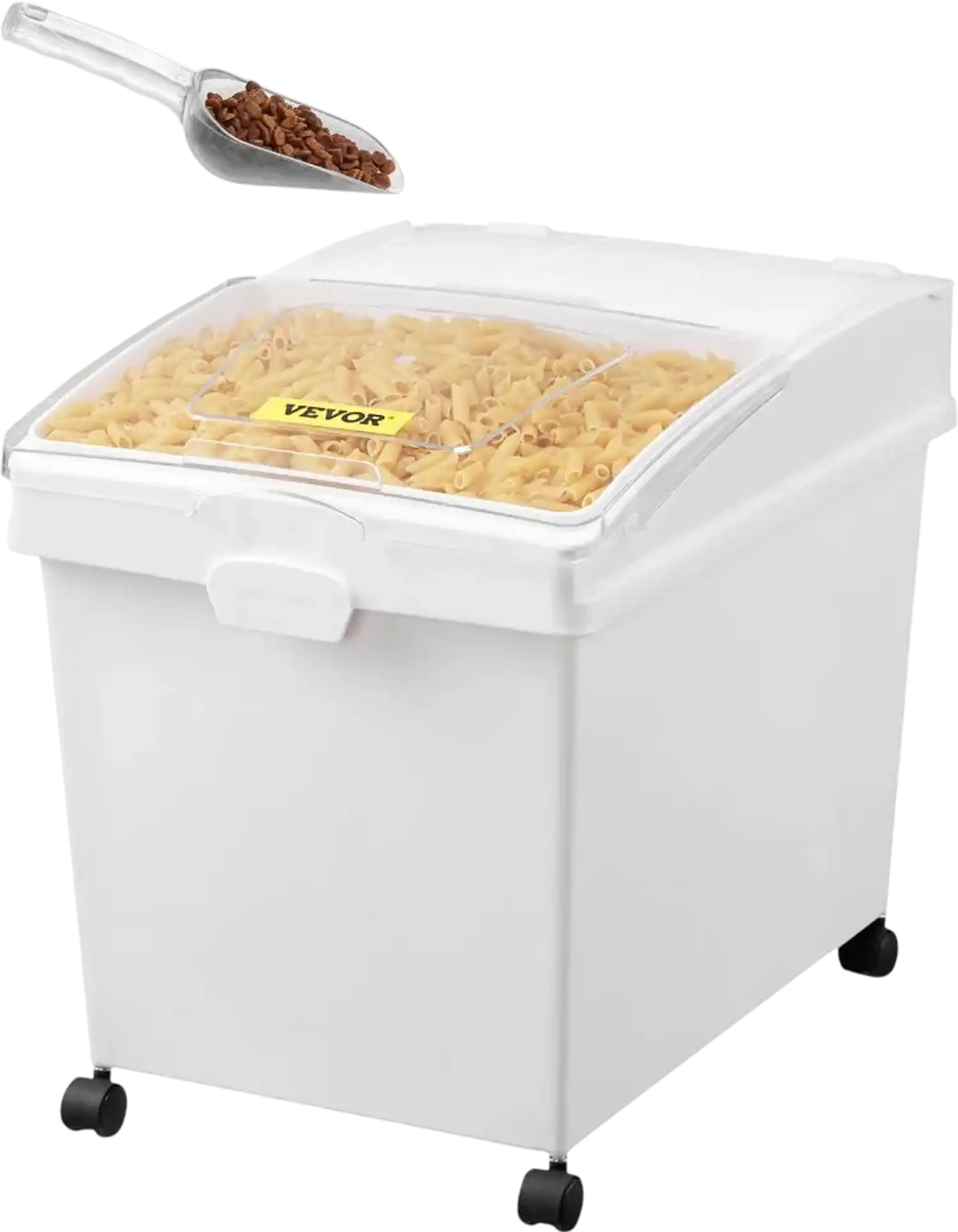 Vevor Ingredient Bin 3-Pack 10.5 Gallon Airtight Food Storage Containers with Wheels New
