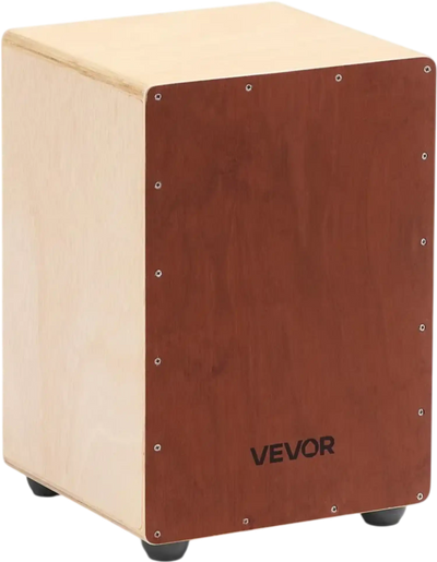 VEVOR Cajon Box Drum Wooden Birchwood Compact Percussion Instrument with Snare Wires