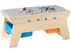 VEVOR Kids Reversible Wooden Activity Table, Multi-Purpose Activity Play Table with 200 Building Bricks & 3 Storage Bins for Kids 3+ Years, Large Storage Space, Present for Boys & Girls, Natural