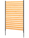 VEVOR Wood Privacy Fence, 39" W x 61" L, 1-Panel Air Conditioner Fence Screen, Pool Equipment Enclosure with Metal Stakes, Easy DIY Installation, Outdoor Trash Can Hider for Garden Decoration