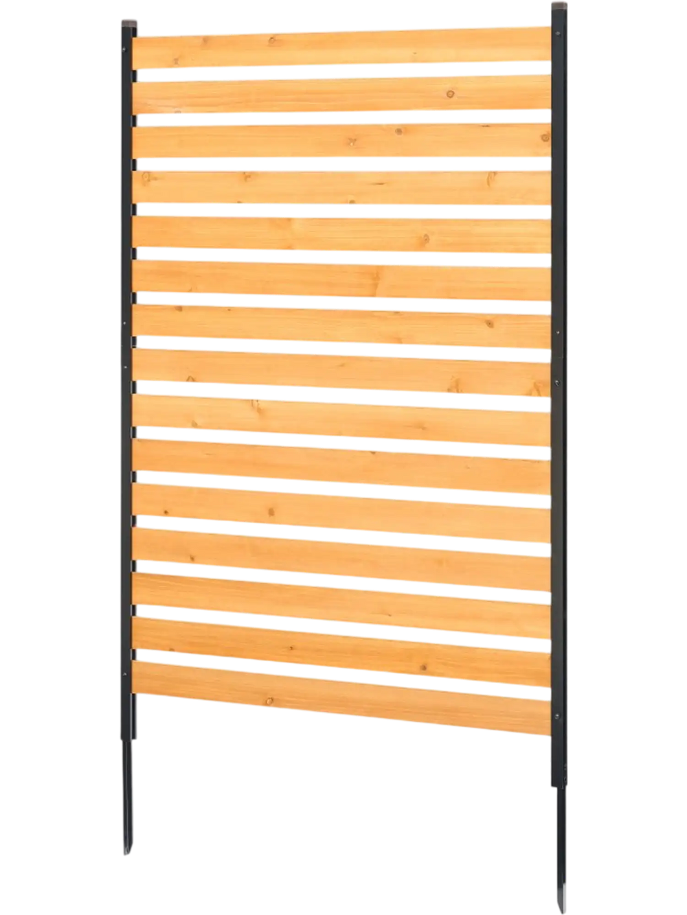 VEVOR Wood Privacy Fence, 39" W x 61" L, 1-Panel Air Conditioner Fence Screen, Pool Equipment Enclosure with Metal Stakes, Easy DIY Installation, Outdoor Trash Can Hider for Garden Decoration
