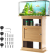 VEVOR Aquarium Stand, 20 Gallon Fish Tank Stand, 25.2 x 15.7 x 28.3 in MDF Turtle Tank Stand, 167.6 lbs Load Capacity, Reptile Tank Stand with Storage, Cabinet and Hardware Kit, Basswood Color