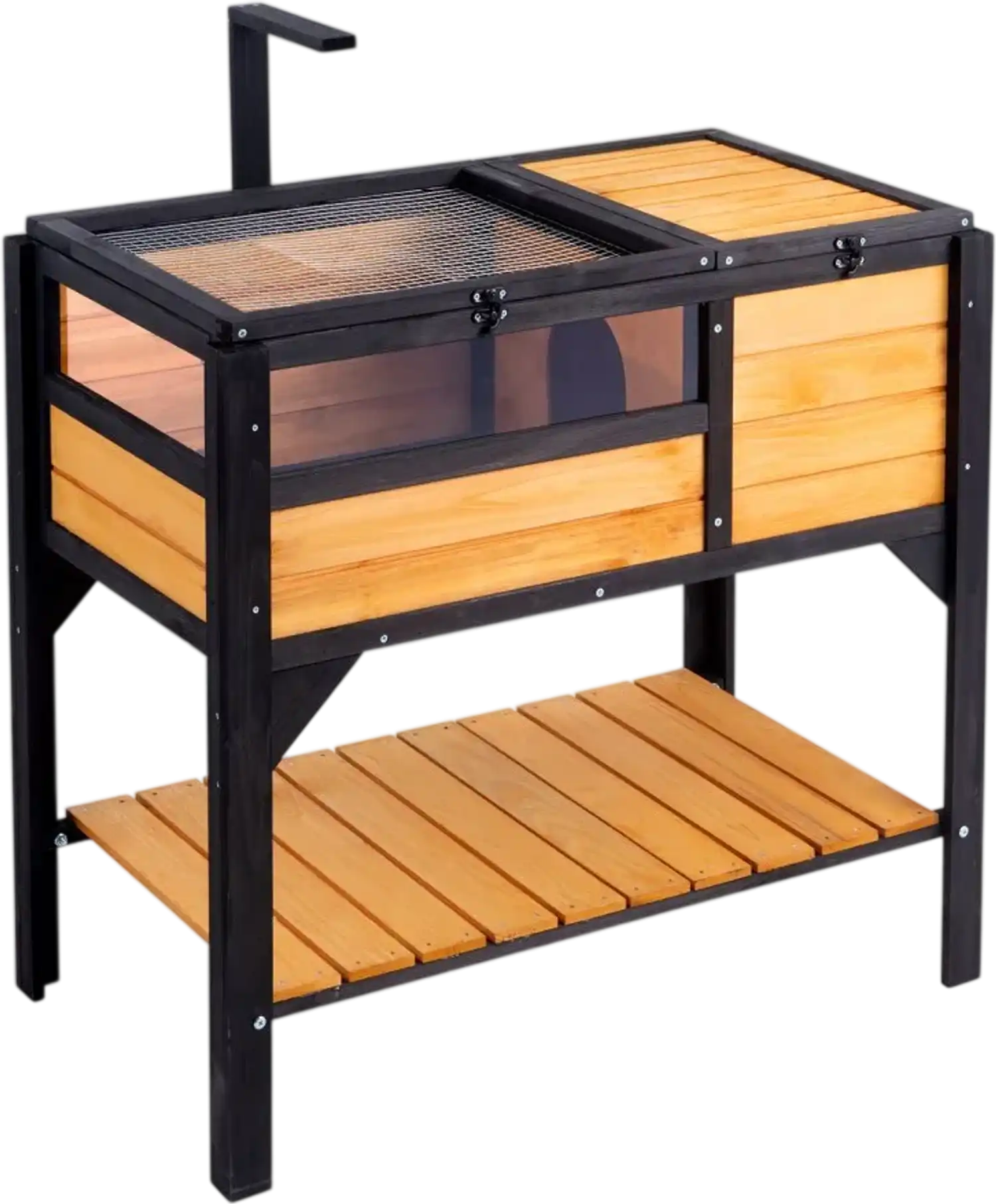 Vevor Tortoise House Wooden Habitat Indoor Outdoor Reptile Enclosure New