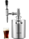 VEVOR Nitro Cold Brew Coffee Maker 68 oz Nitrogen Dispenser System, Home Brew Coffee Keg, Portable Nitrogen Infuser with Dispenser and Pressure Relieving Valve, Gift for Coffee Lovers