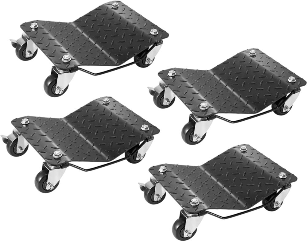 VEVOR Wheel Dolly, 6000 lbs/2722 kg Car Moving Dolly, Wheel Dolly Car Tire Stake Set of 4 Piece, Heavy-duty Car Tire Dolly Cart Moving Cars, Trucks, Trailers, Motorcycles, and Boats
