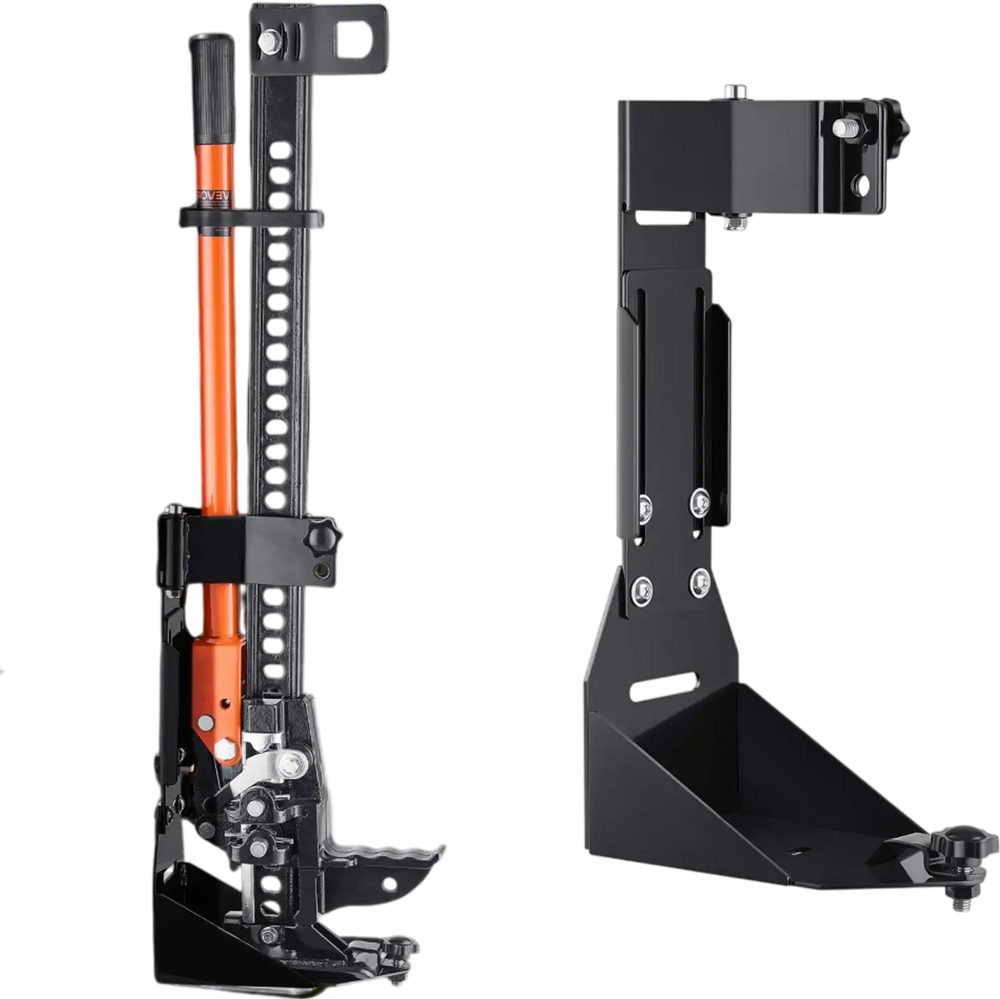 VEVOR High Lift Jack Mount Bracket, Farm Jack Holder Mounting Bracket Kit, Mount Carrier for Off Road Heavy-Duty Jacks, Compatible With YJ (1986-1996), TJ (1997-2006), JK (2006-2018), JL (2018-2024)