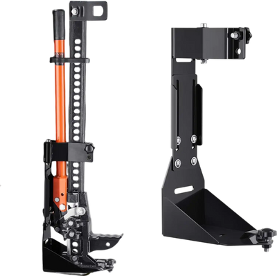 VEVOR High Lift Jack Mount Bracket, Farm Jack Holder Mounting Bracket Kit, Mount Carrier for Off Road Heavy-Duty Jacks, Compatible With YJ (1986-1996), TJ (1997-2006), JK (2006-2018), JL (2018-2024)
