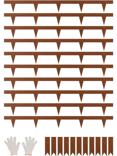 Vevor Landscape Edging Steel Garden Border 10-Pack 40 x 4.5
