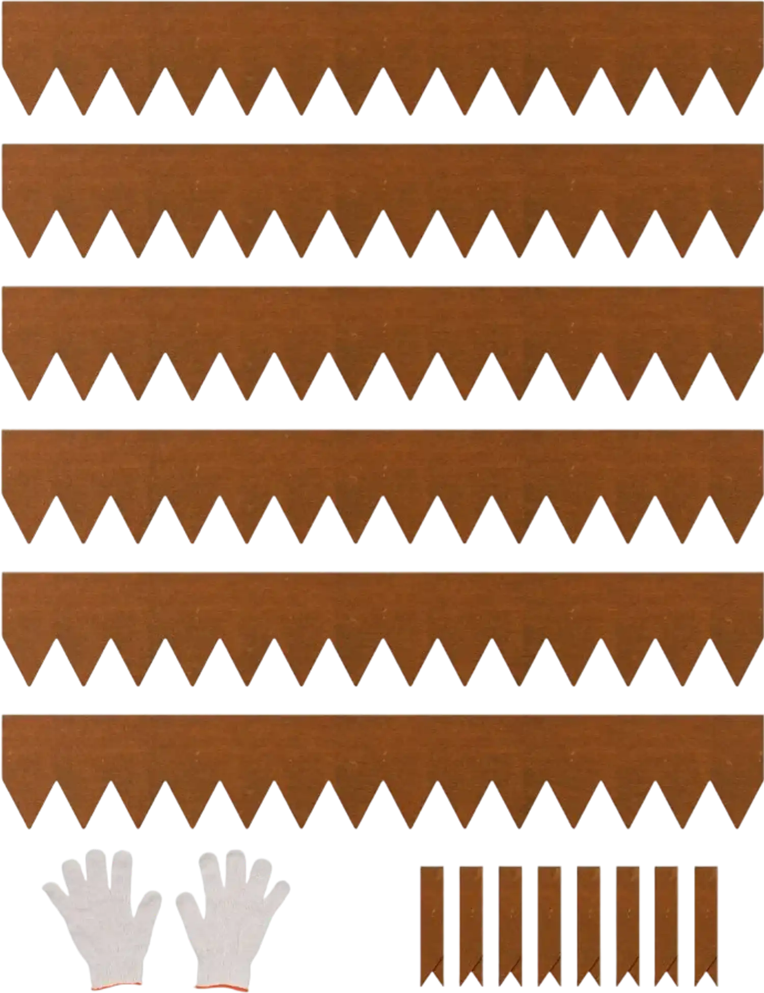 Vevor Landscape Edging Steel Garden Border 6-Pack 40 x 6