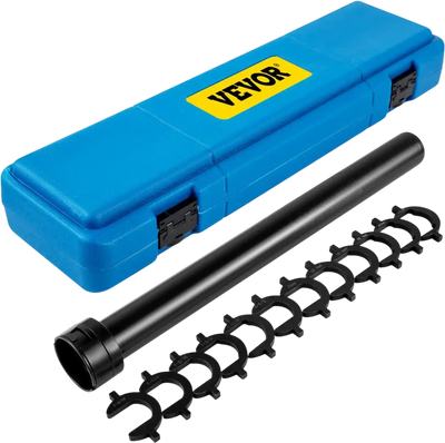 VEVOR Inner Tie Rod Installation Kit, Includes 13 Crowfoot Adapters, Durable 1/2 Inch Drive Tube for Efficient Removal, Crafted from Robust Steel, Ideal for Automotive Maintenance