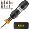 VEVOR Torque Screwdriver, 1/4\" Drive Screwdriver Torque Wrench, Torque Screwdriver Electrician 10-70 in/lbs Torque Range Accurate to ±5%, Adjustable inch Pound Torque Screwdriver with Bits & Case