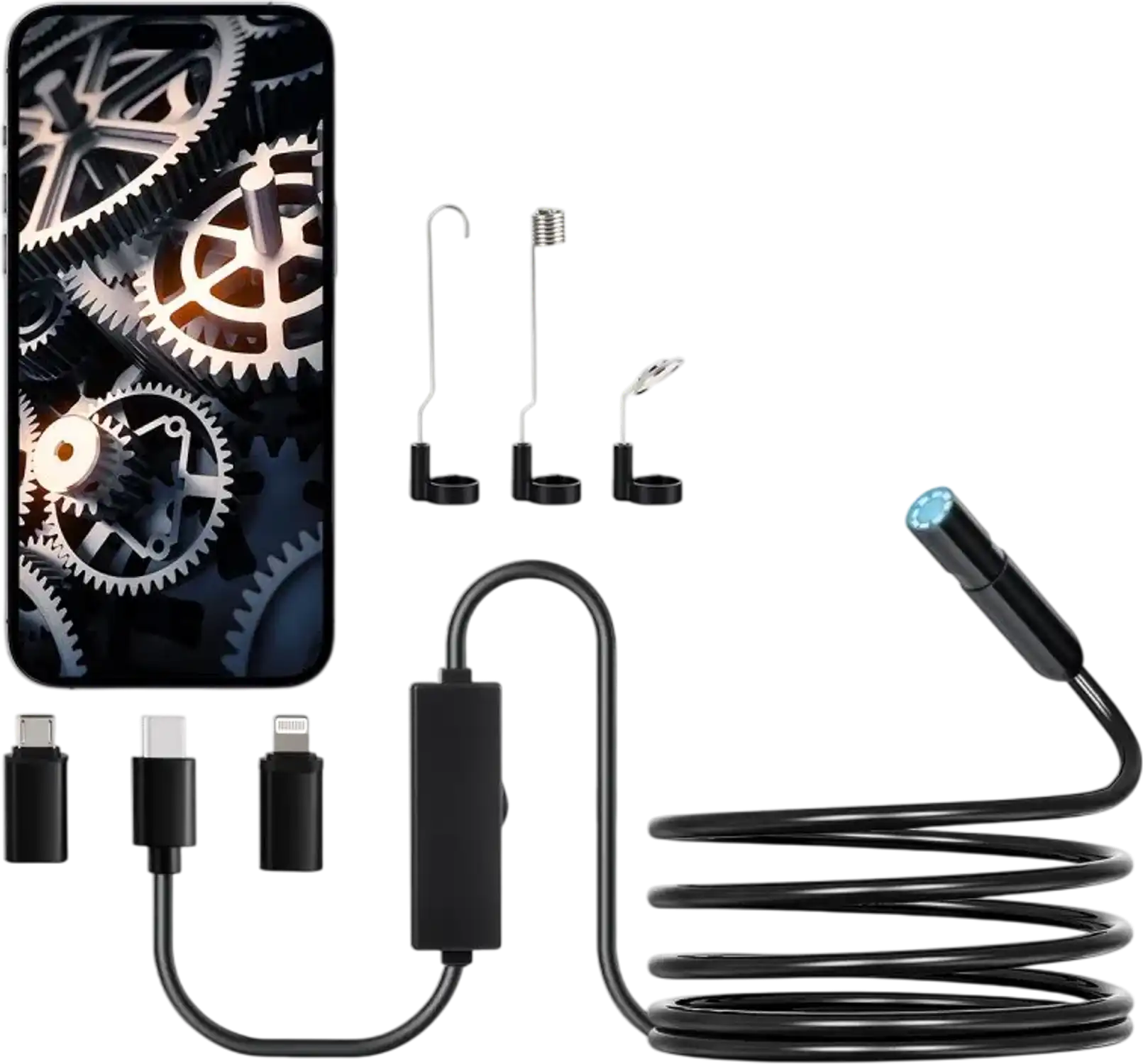 Vevor Endoscope Camera 1920P HD Borescope with 10' Cable New