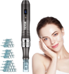 VEVOR Professional Microneedling Pen, Electric Derma Pen with 22PCS Disposable Cartridges, 6 Variable Speed Skin Care Beauty Device with LCD Display and 0-2.5mm Adjustable Needle Length