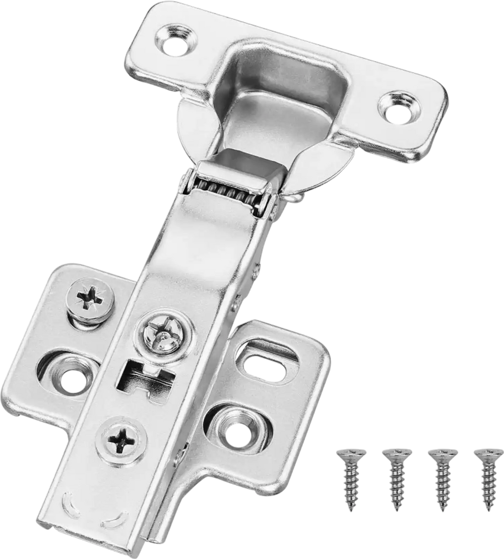 VEVOR Cabinet Hinges, 40 Packs Full Overlay Kitchen Cabinet Door Hinges, 100 Degree Opening Angel Soft Close Concealed Cupboard Hinges for Frameless Cabinet Type, with Mounting Screws