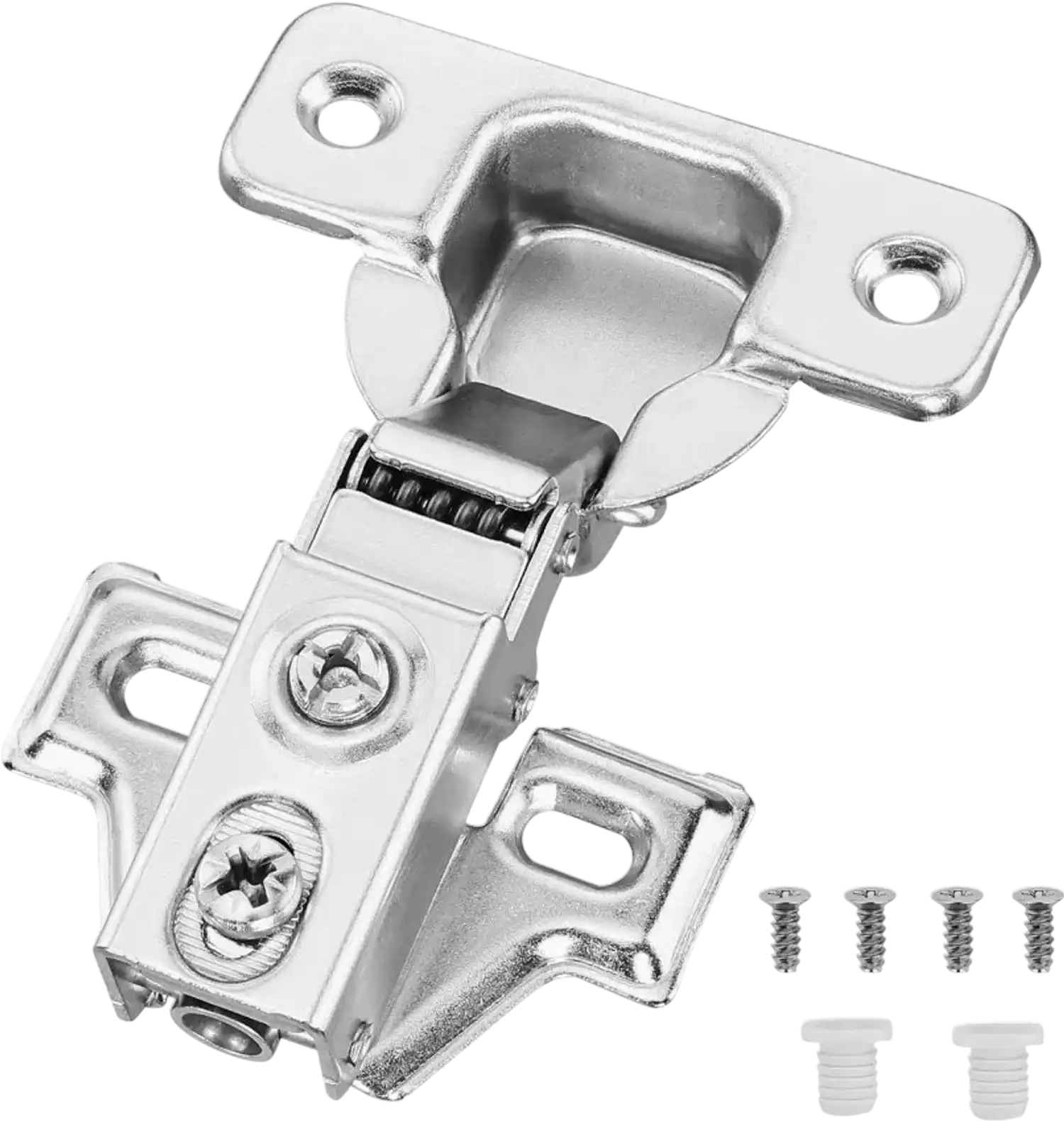 Vevor Cabinet Hinges 60-Pack Partial Overlay Soft-Close for Framed and Frameless Cabinets New