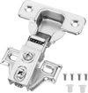 VEVOR Cabinet Hinges, 60 Packs Partial Overlay Kitchen Cabinet Door Hinges, 100 Degree Opening Angel Soft Close Concealed Cupboard Hinges for Framed + Frameless Cabinet Type, with Mounting Screws