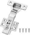 VEVOR Cabinet Hinges, 60 Packs Full Overlay Kitchen Cabinet Door Hinges, 100 Degree Opening Angel Soft Close Concealed Cupboard Hinges for Frameless Cabinet Type, with Mounting Screws