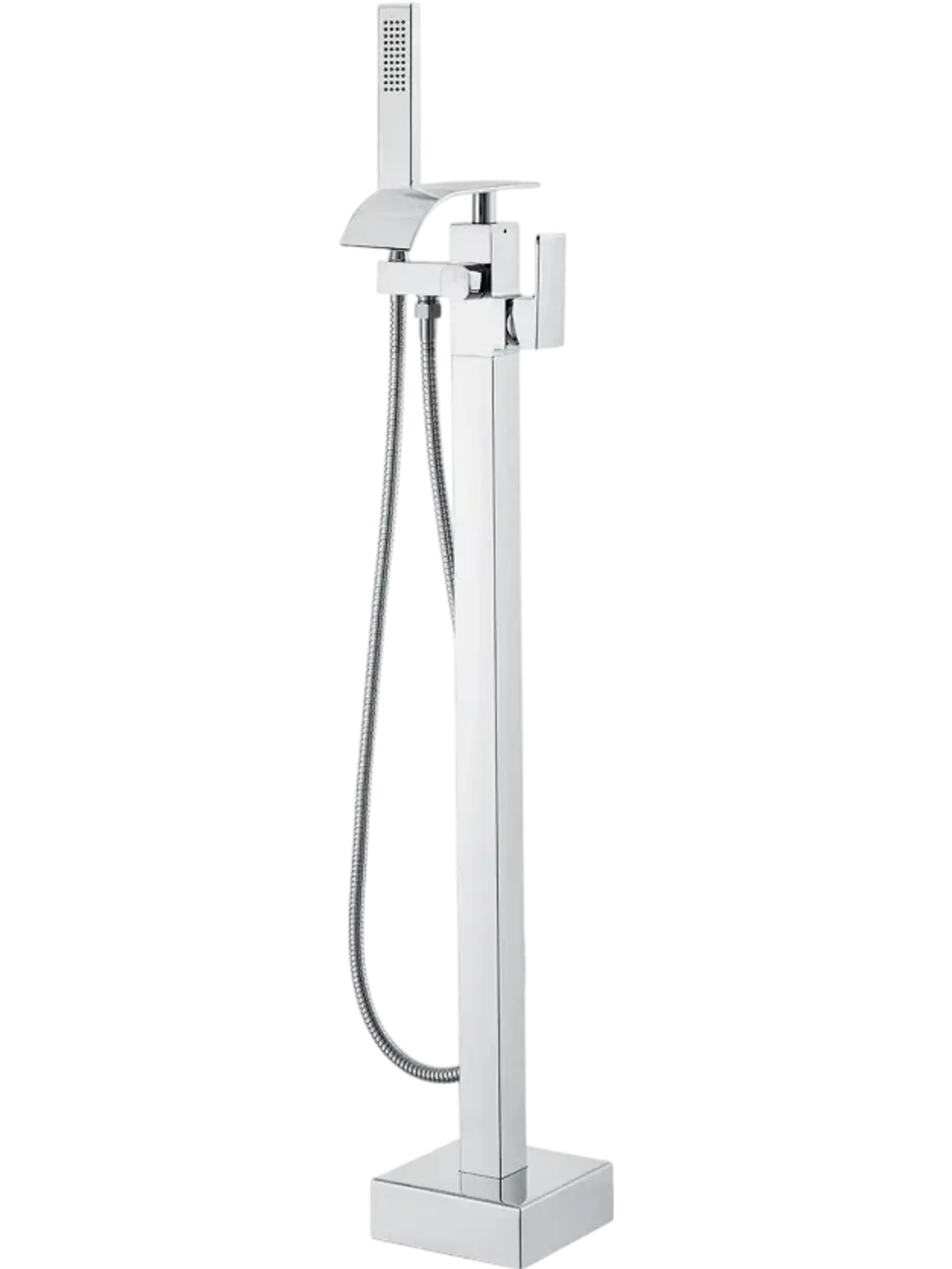 Vevor Bathtub Faucet Freestanding Floor Mount Tub Filler with Handheld Shower New